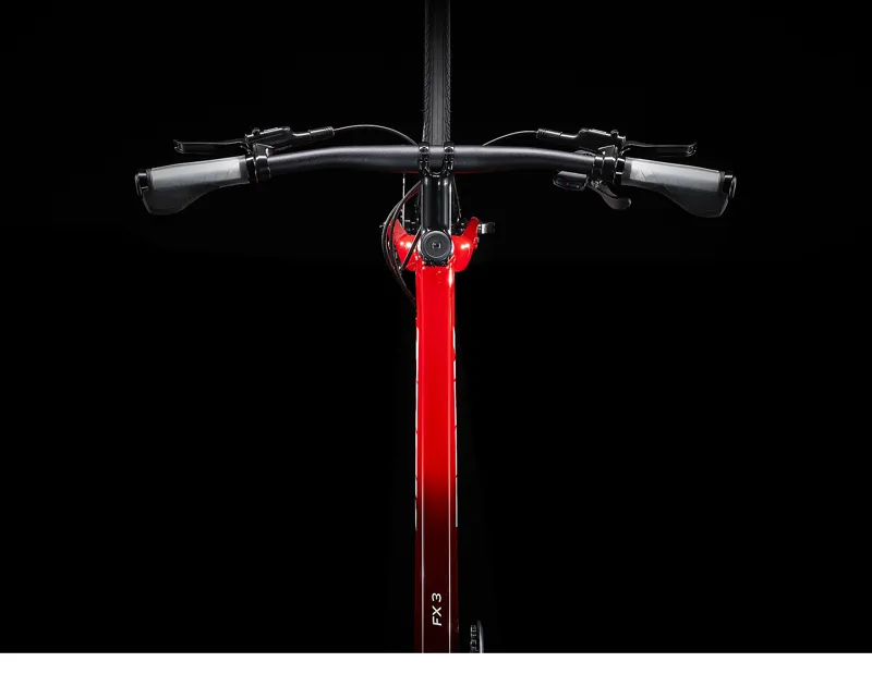 Trek FX 3 Disc Hybrid Bike in Viper Red to Cobra Blood-8